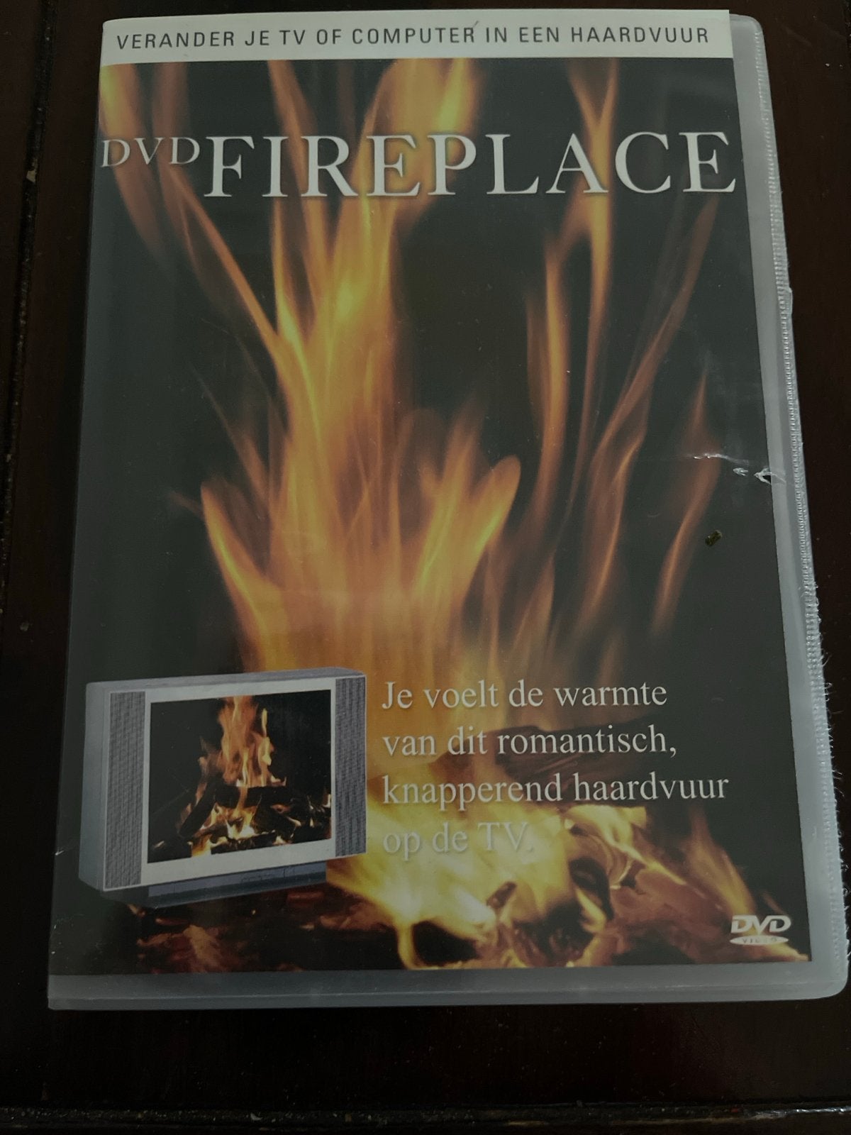 DVD Fireplace: Haardvuur voor TV of computer, Alle leeftijden, Ophalen of Verzenden, Zo goed als nieuw, Inclusief doosje