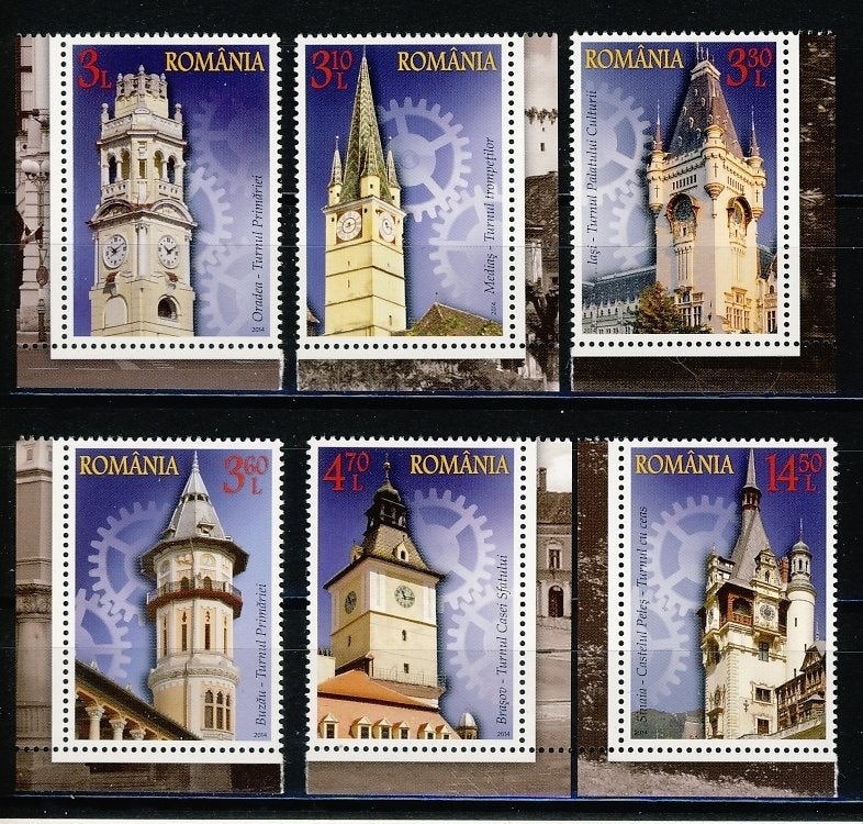 Roemenië 6874/79 Kerkklokken 2014 postfris, Ophalen of Verzenden, Overige landen, Postfris