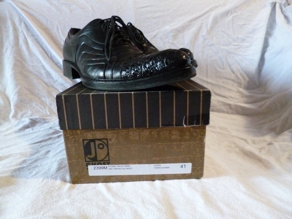 Exclusieve Jo Ghost schoenen., Kleding | Heren, Schoenen, Zo goed als nieuw, Veterschoenen, Zwart, Ophalen of Verzenden