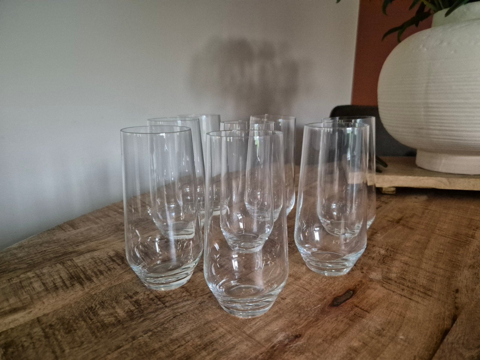 8 Vivo longdrinkglazen (by Villeroy & Boch), Ophalen, Glas of Glazen, Gebruikt, Vivo