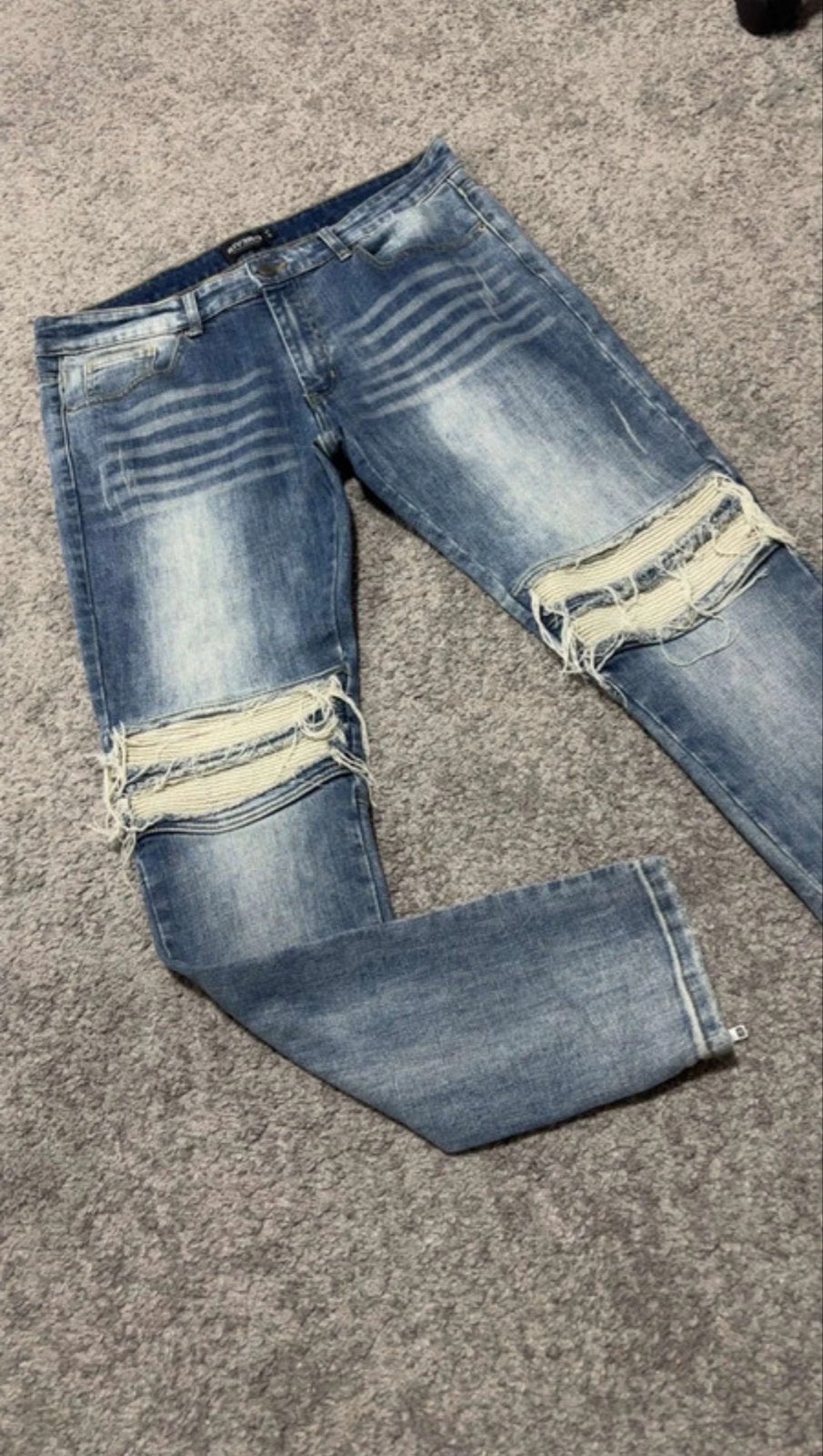 Rivero jeans kijk beschrijving, Ophalen of Verzenden, Zo goed als nieuw, Blauw, W33 - W34 (confectie 48/50)