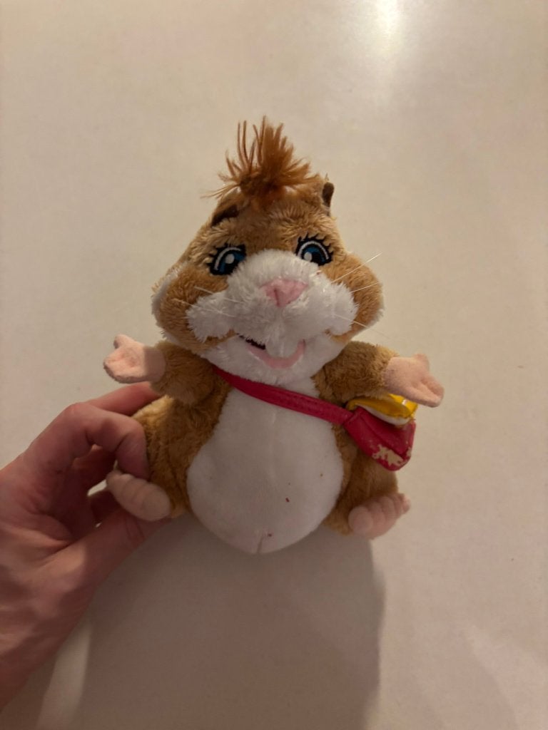 Schattig ah albert heijn hamster knuffel met kuif en tas!, Kinderen en Baby's, Gebruikt, Hamster, Ophalen of Verzenden, Klein (minder dan 20 cm)