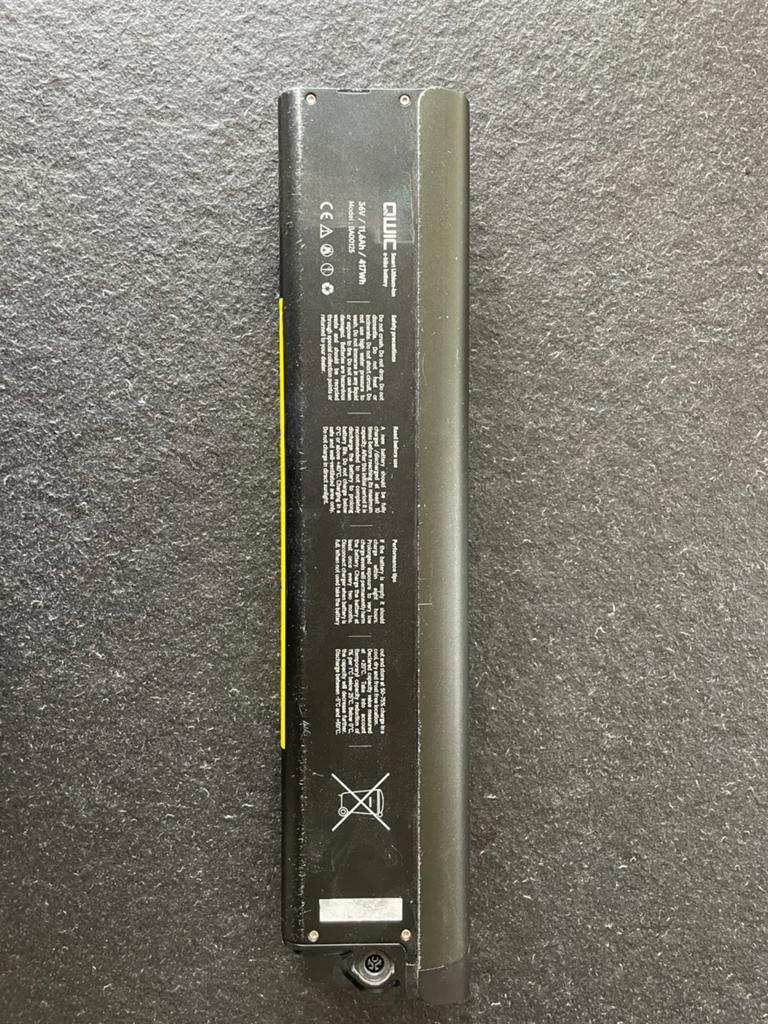 QWIC e-bike baterij model BA00125 defect, Ophalen, Gebruikt