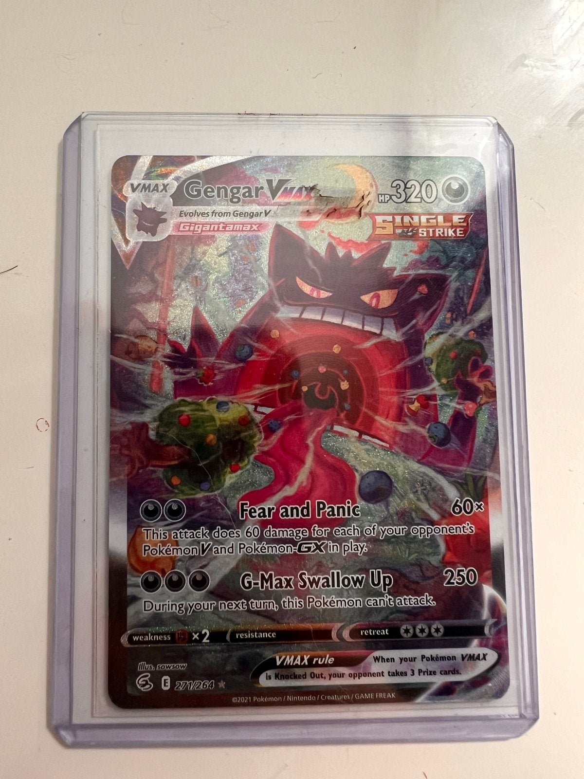 Gengar VMAX 271 Pokémon Kaart - Zeldzaam en Krachtig!, Hobby en Vrije tijd, Verzamelkaartspellen | Pokémon, Ophalen of Verzenden