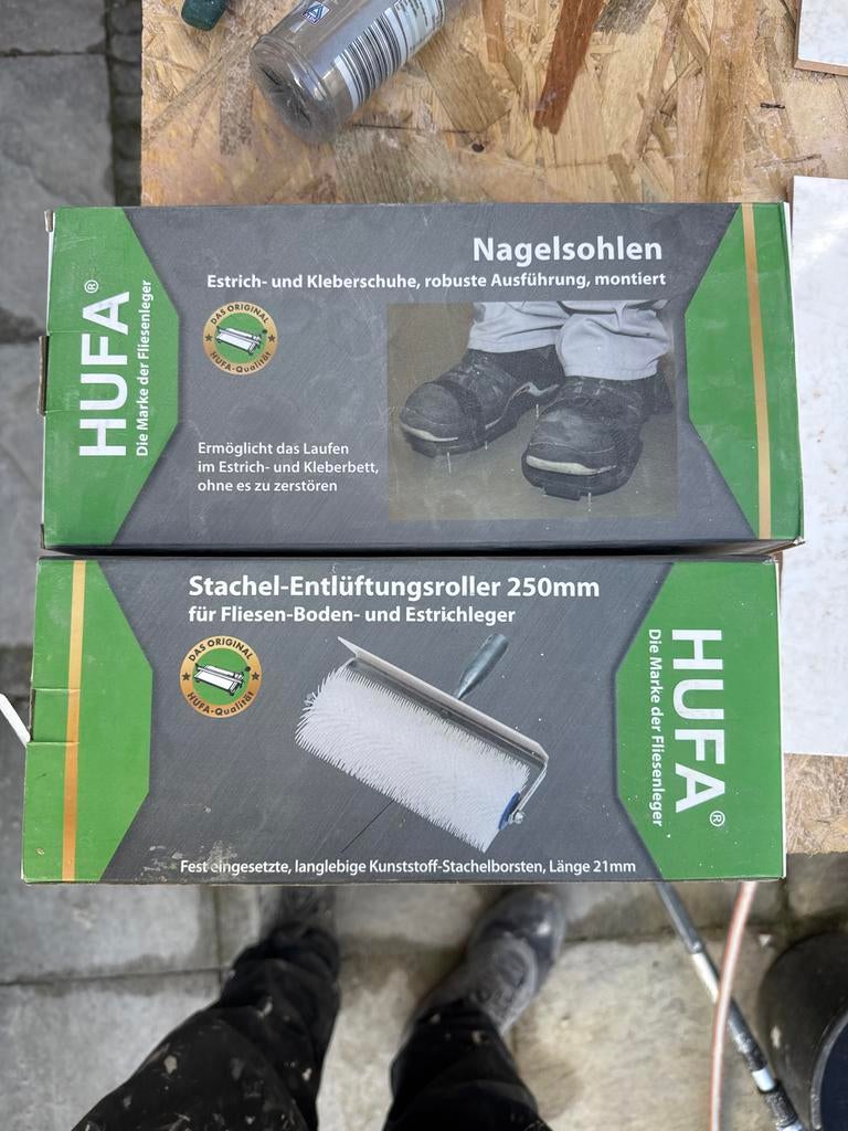 Hufa Egaline set: Nagelzolen & Ontluchtingsroller 250mm, Ophalen of Verzenden, Zo goed als nieuw