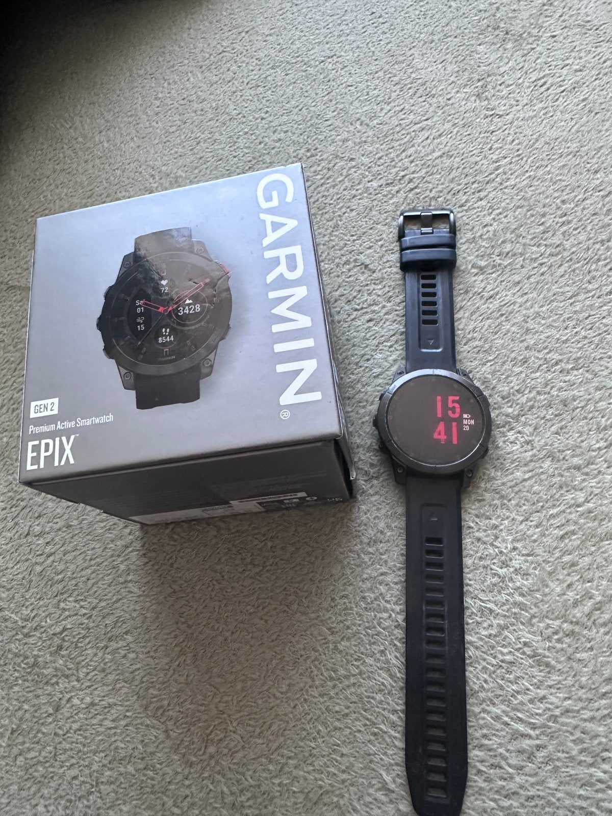 Garmin Epix 2 amoled, Ophalen of Verzenden, Zo goed als nieuw, Zwart, Android