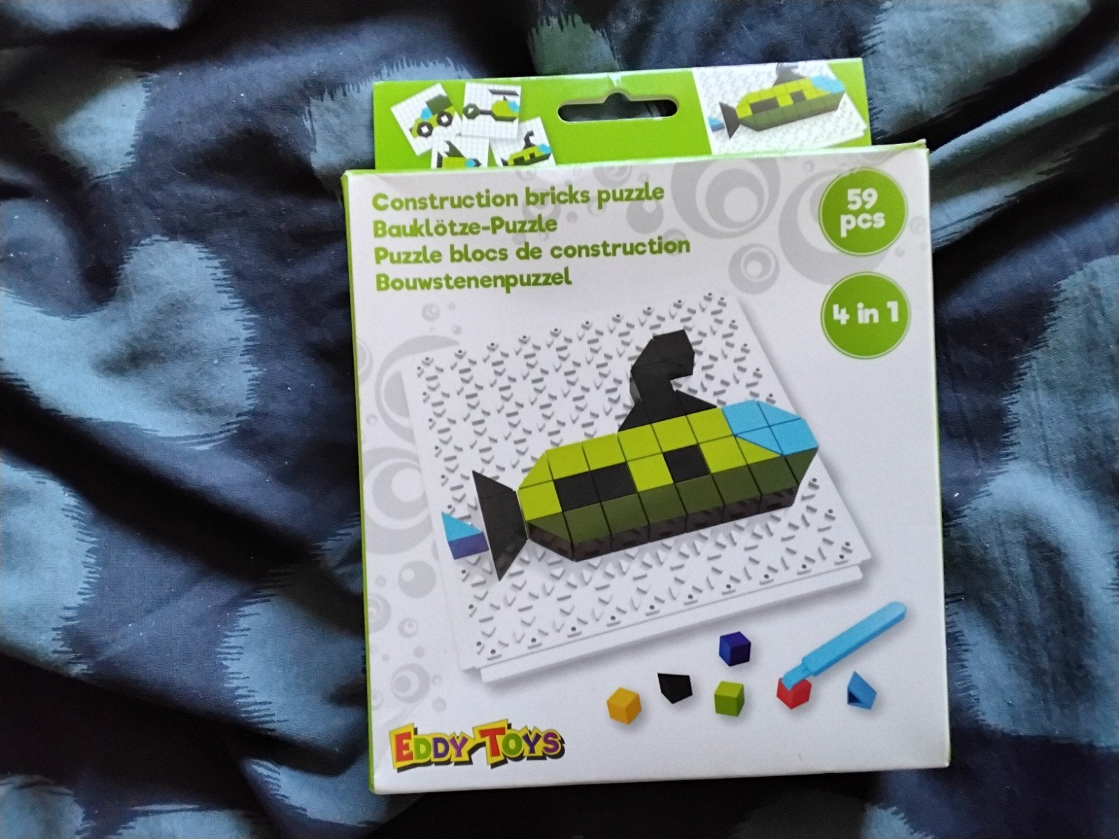 puzzel duikboot met blokjes bijna gratis, Ophalen