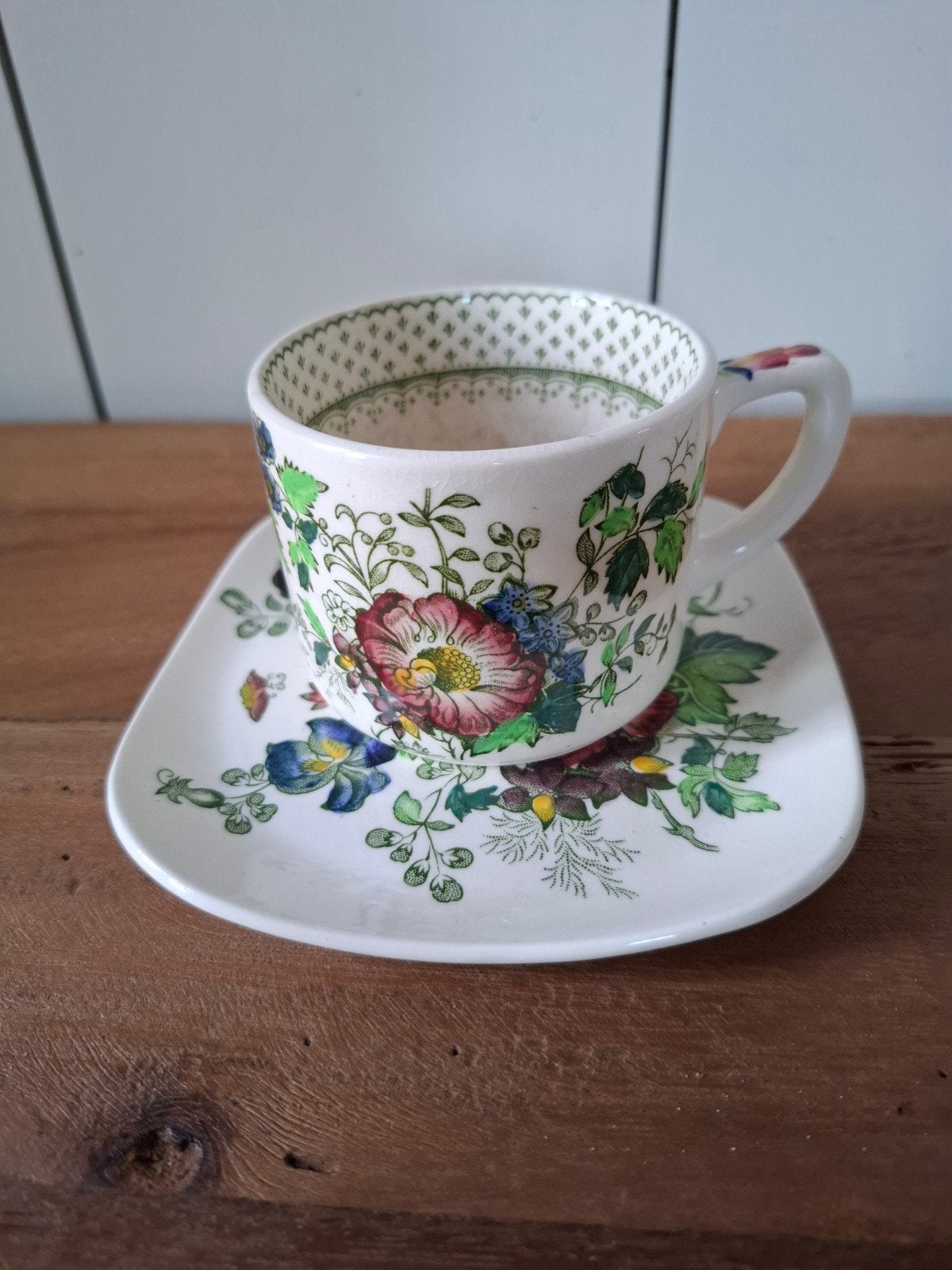 Mason's paynsley patt kop en schotel, Verzenden