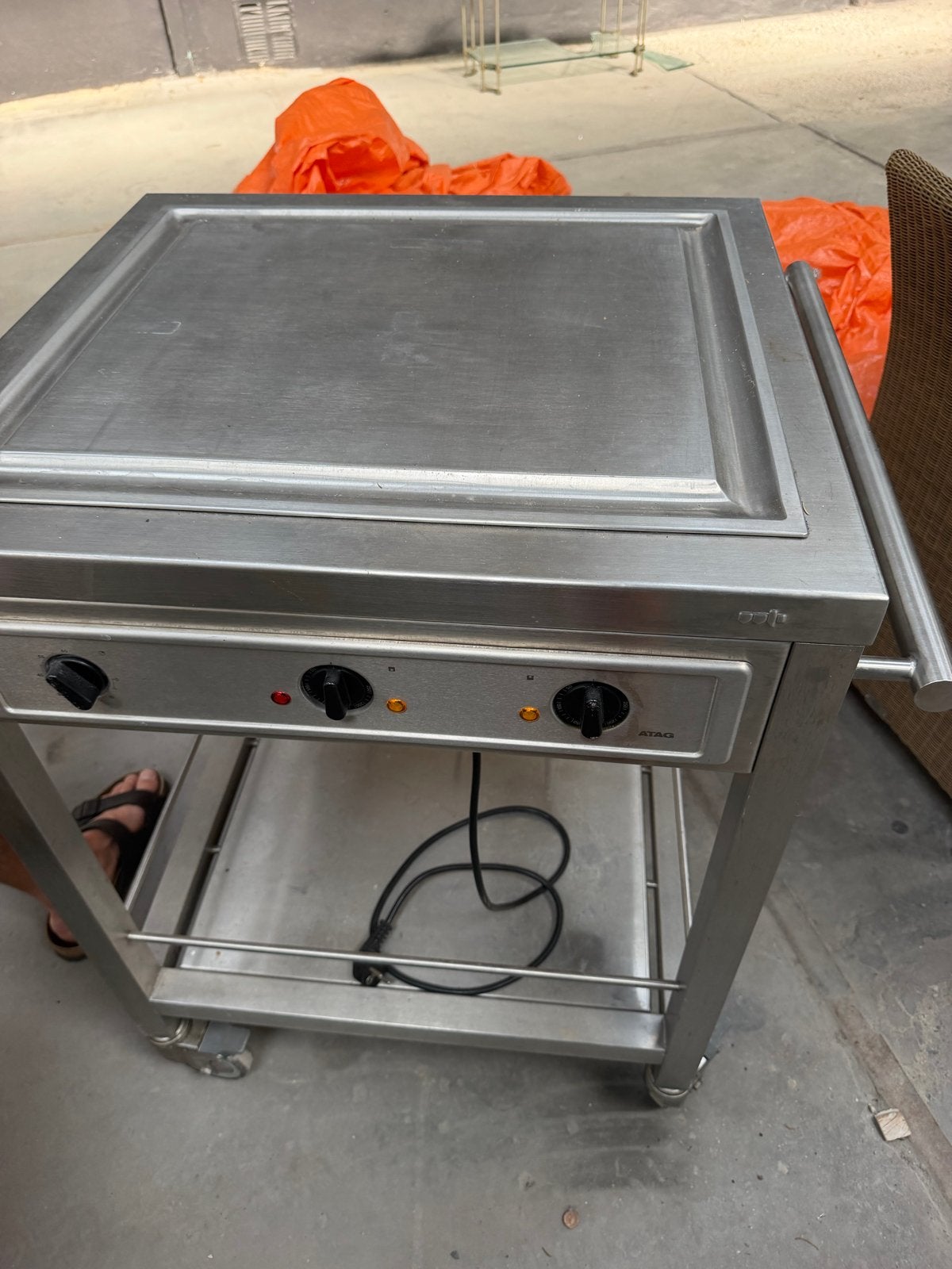 ATAG Japanse grillplaat elektrische kookplaat, Ophalen, Gebruikt, Grill, 3 kookzones of minder