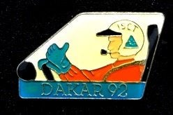 Dakar 92 chauffeur pin, Verzenden, Nieuw, Transport, Speldje of Pin