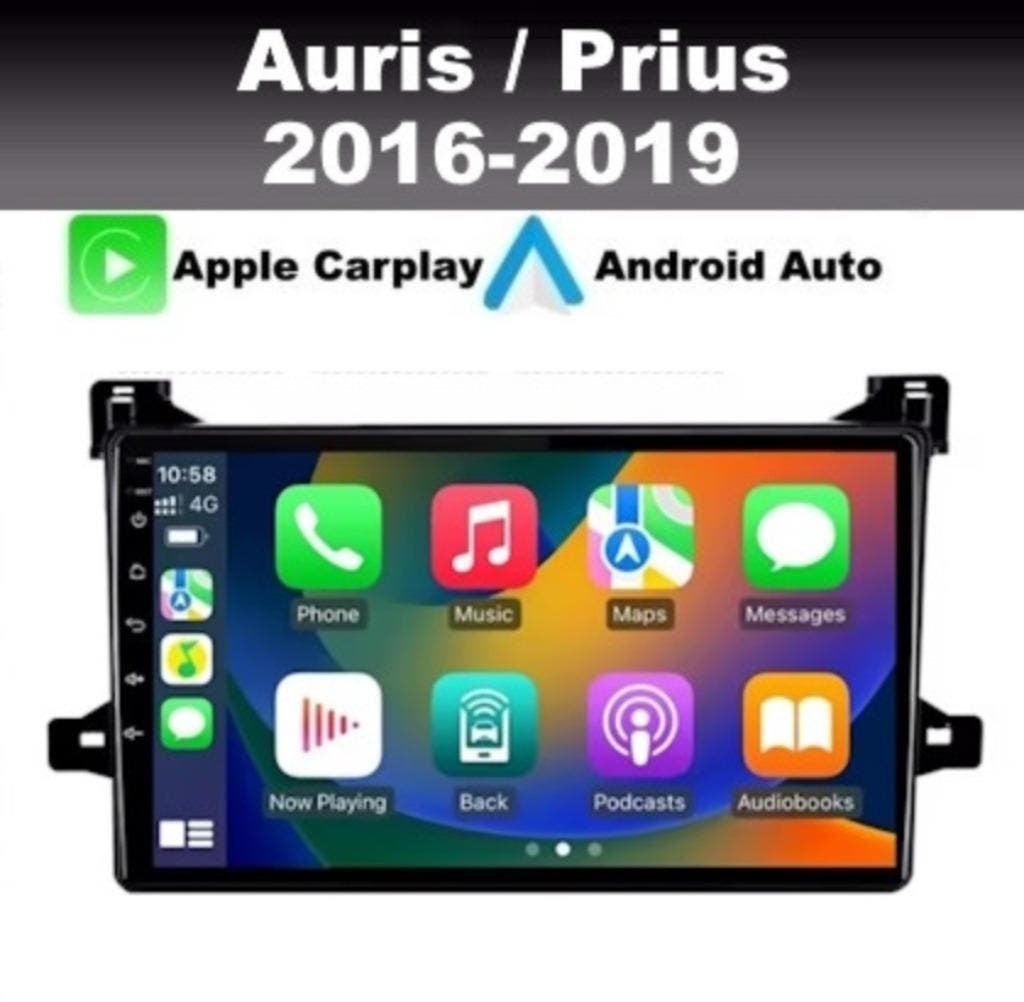 Toyota Auris Prius 2015-2019 apple carplay navigatie 9inch, Auto diversen, Ophalen of Verzenden, Nieuw