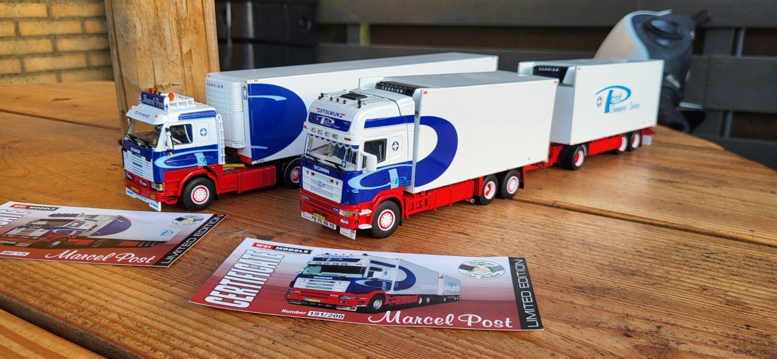 Wsi set scania marcel post 143m/144l, Ophalen of Verzenden, Nieuw, Bus of Vrachtwagen, Overige merken
