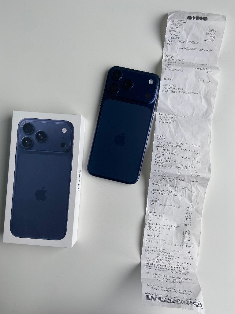 iPhone 17 Pro Max 256GB Blauw – 93% + Doos & Garantie, 256 GB, Ajpcostaabreu@hotmail.com, 1328RA, Ophalen of Verzenden