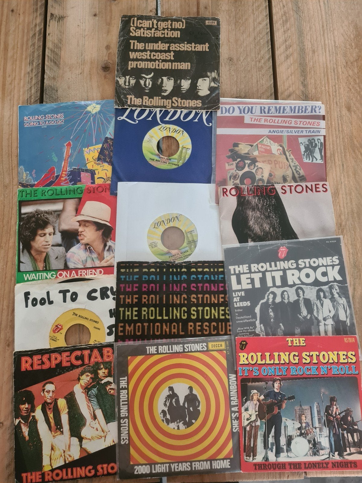 13 The Rolling Stones singles - Vinyl collectie, Cd's en Dvd's, Vinyl Singles, Gebruikt, 7 inch, Ophalen of Verzenden, EP