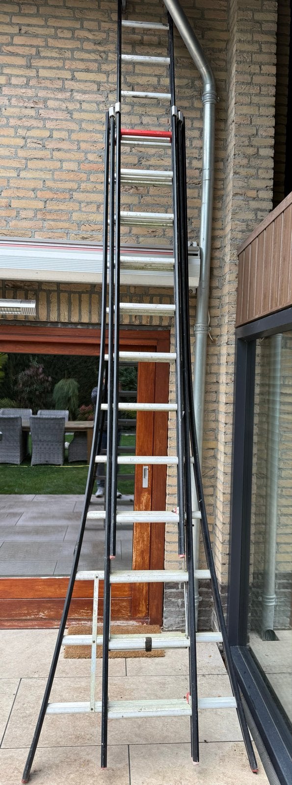 Altrex 3x 12 sport reformladder, Doe-het-zelf en Verbouw, Ophalen, Gebruikt, Ladder, Opvouwbaar of Inschuifbaar