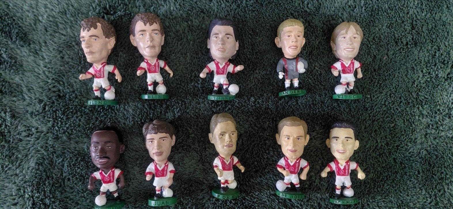 Ajax poppetjes 1996-1997 - Collectie voetbalbeeldjes, Ophalen of Verzenden, Gebruikt