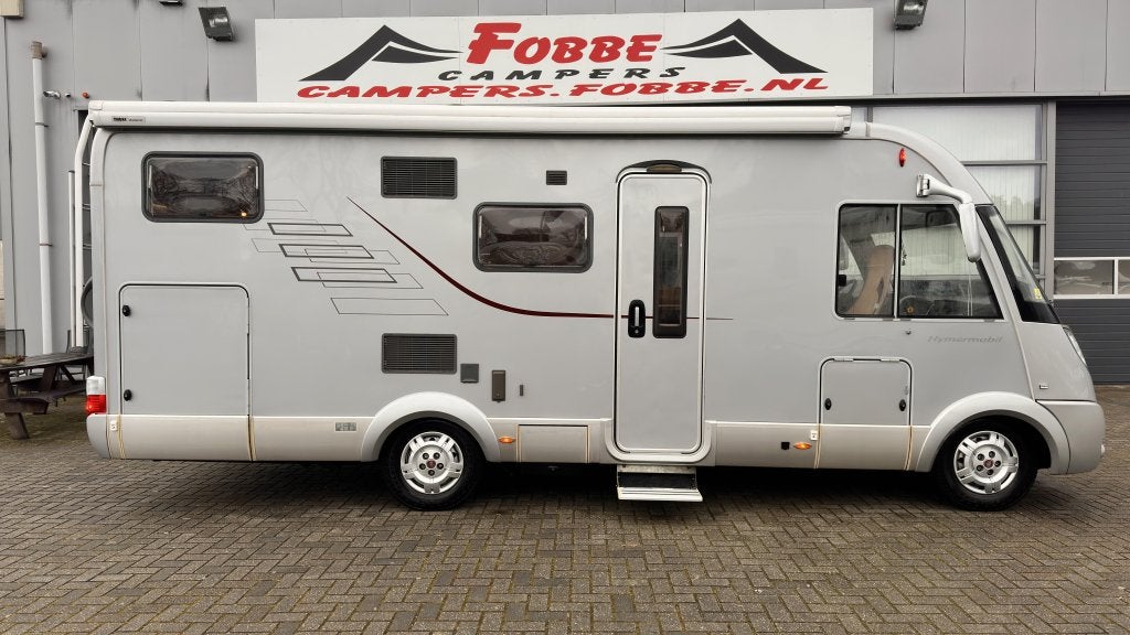Enkele bedden|Topstaat Hymer B674 SL Uit 2010 111dkm|160PK, Caravans en Kamperen, Campers, Integraal, Luifel, Ringverwarming, Bedrijf