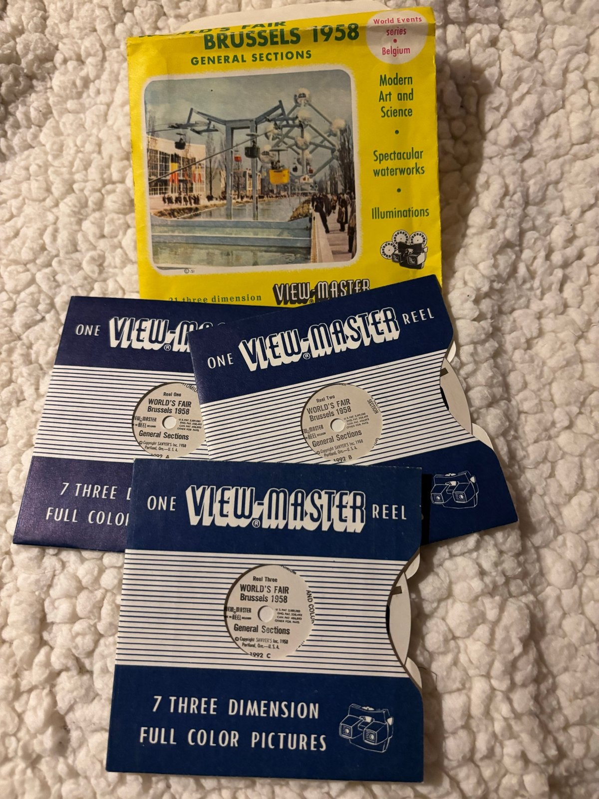 View-Master Reels Wereldtentoonstelling Brussel 1958, Ophalen of Verzenden, 1940 tot 1960, Overige typen