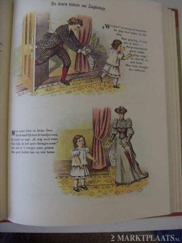 Prentenboek van tante Pau. Gedichten en prenten jr.1850-1900, Ophalen of Verzenden, Gelezen, Leonard de Vries., Prentenboek