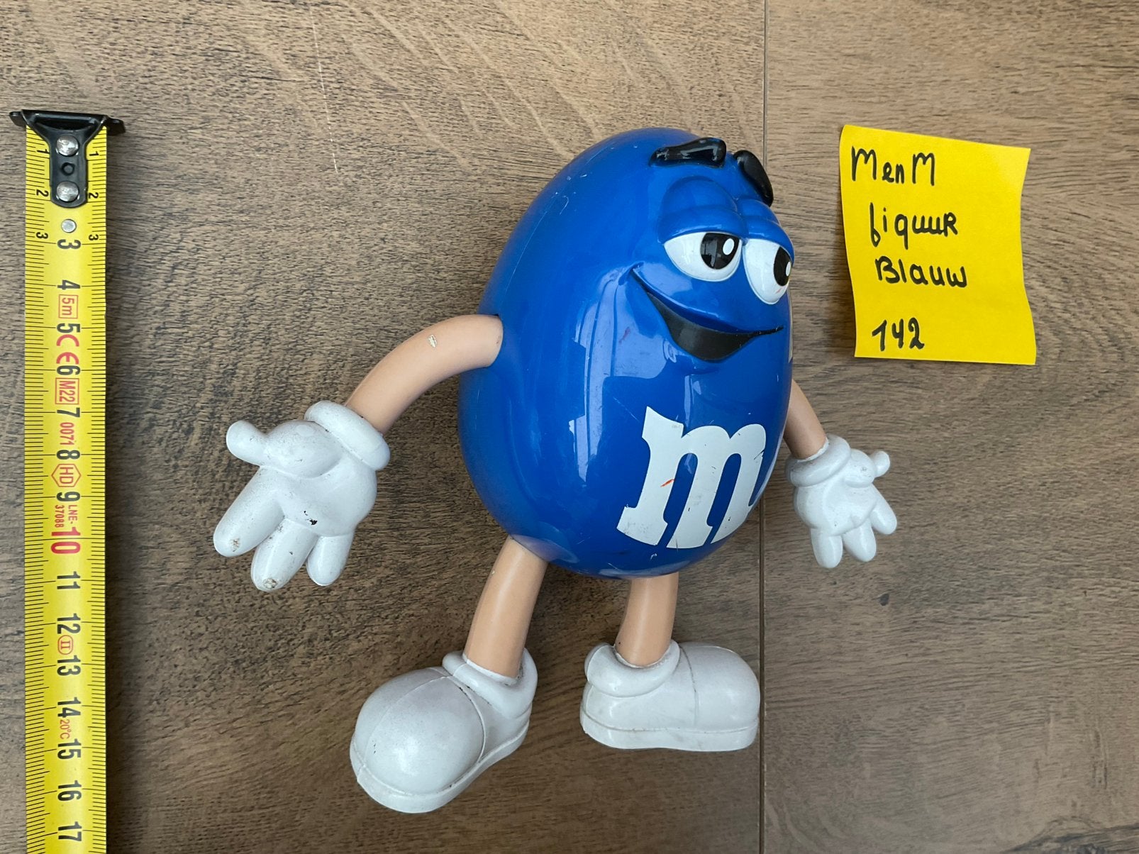 Gebruikt blauw MenM of M&M figuur flexibele ledematen, Ophalen, Gebruikt, Overige typen