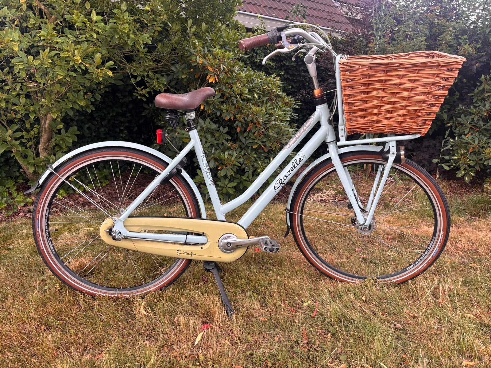Gazelle damesfiets Miss Grace lichtblauw, Ophalen, Versnellingen, Gazelle, 53 tot 56 cm