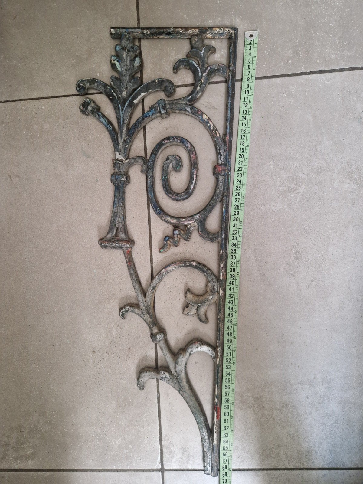 Antiek smeedijzeren hekwerk ornament, Ophalen of Verzenden