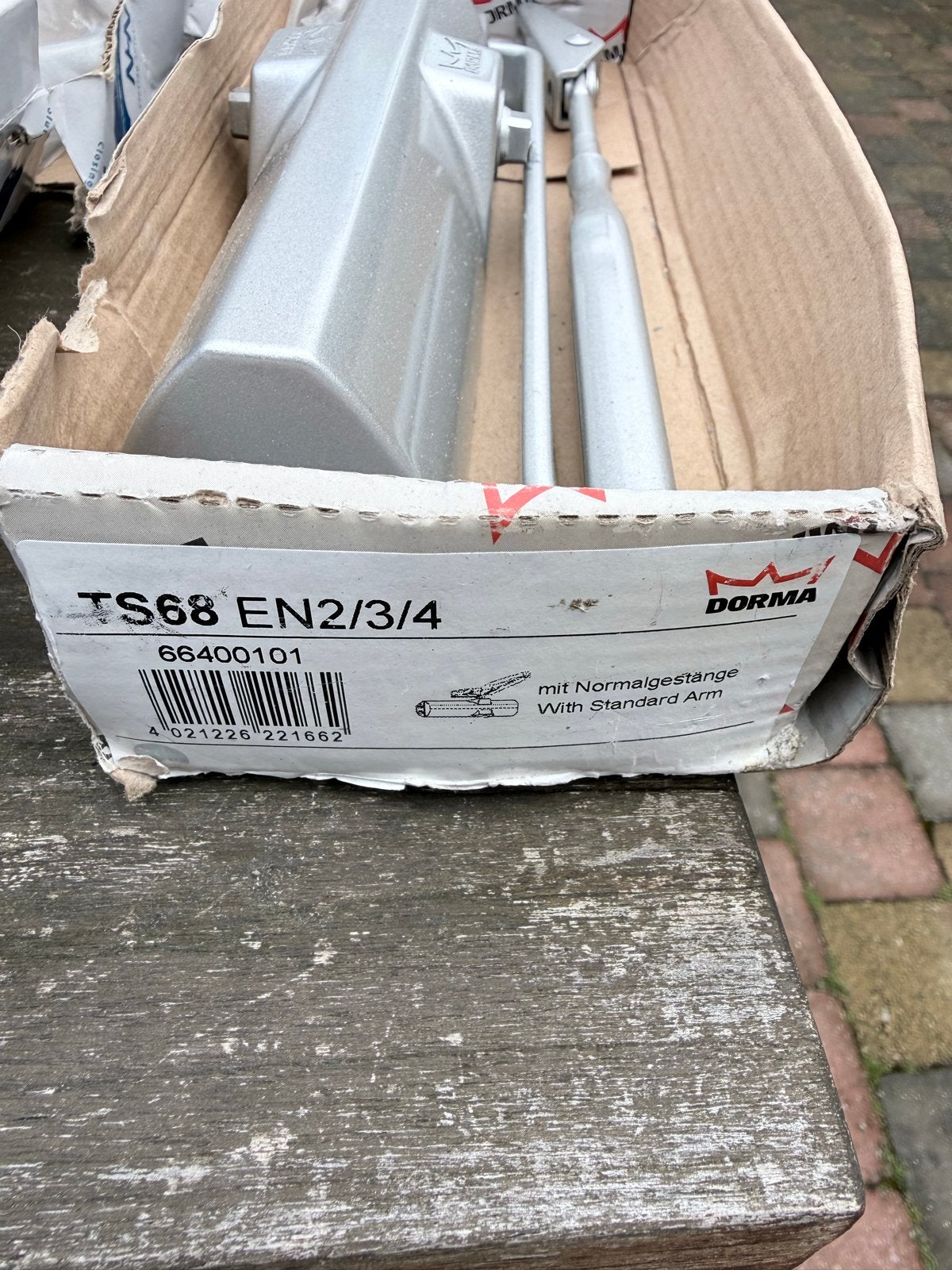 Dorma TS68 EN2/3/4 Deurdranger met standaard arm, Doe-het-zelf en Verbouw, Hang- en Sluitwerk, Ophalen of Verzenden, Nieuw, Overige materialen