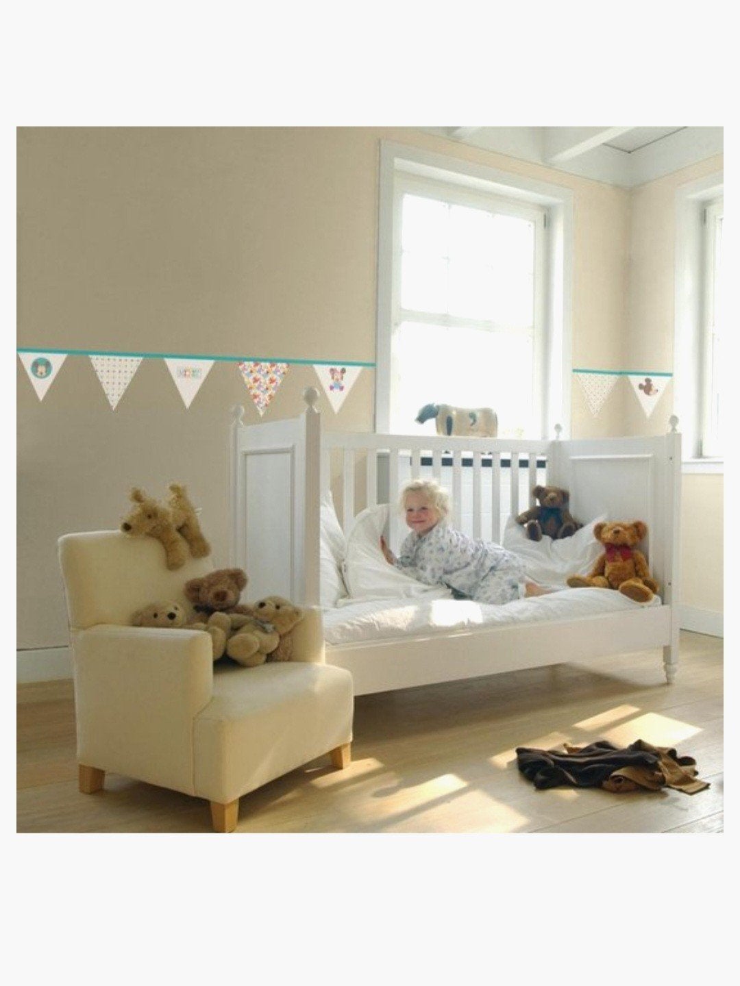 Disney Baby Mickey & Minnie Mouse Vlaggenlijn Muurstickers, Kinderen en Baby's, Kinderkamer | Inrichting en Decoratie, Ophalen of Verzenden