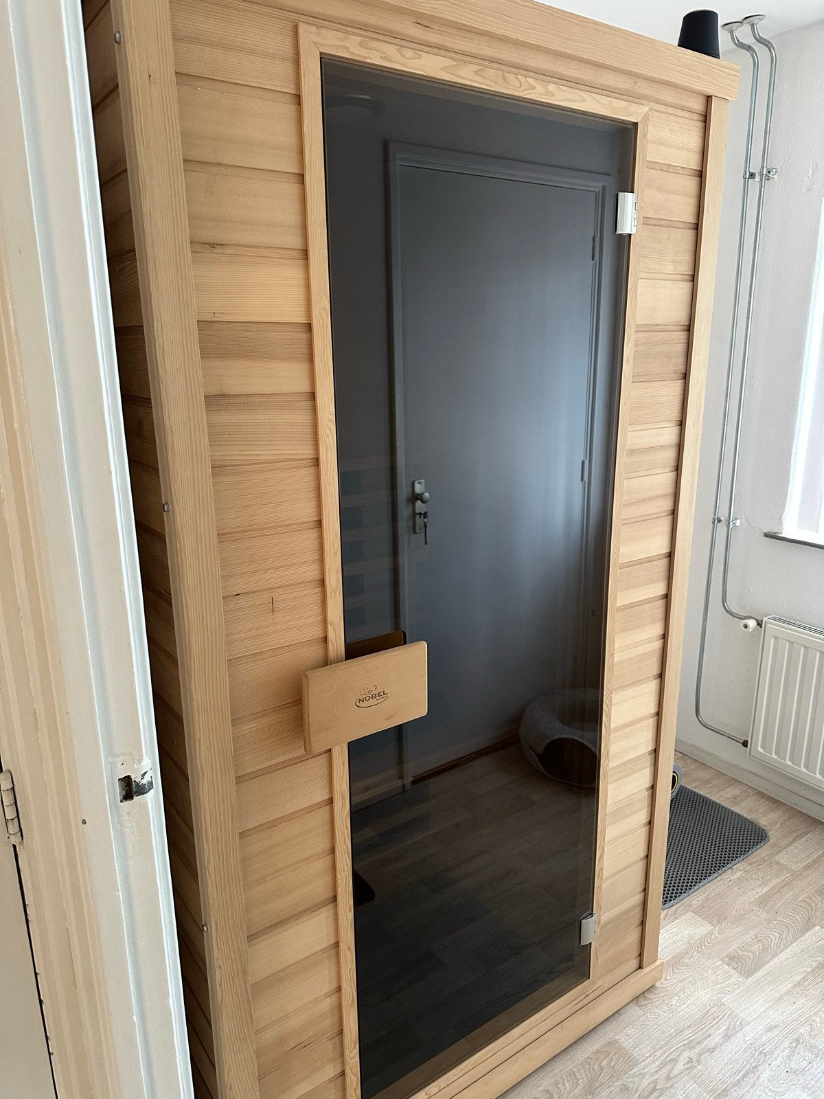 Infrarood sauna Exclusive Two met 2 soorten lampen, Ophalen, Zo goed als nieuw, Infrarood, Complete sauna
