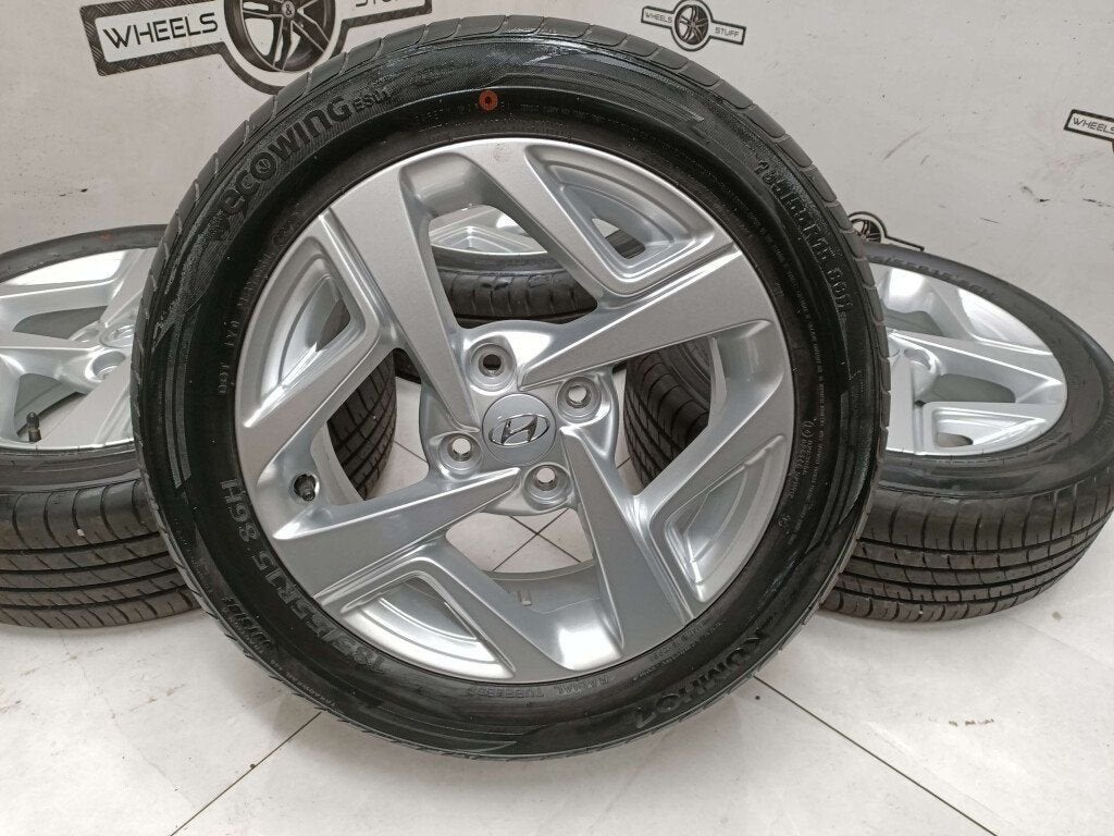Hyundai I10 lichtmetaal  velgen 15 inch 4x100, Auto-onderdelen, Ophalen, Gebruikt, 15 inch, Banden en Velgen