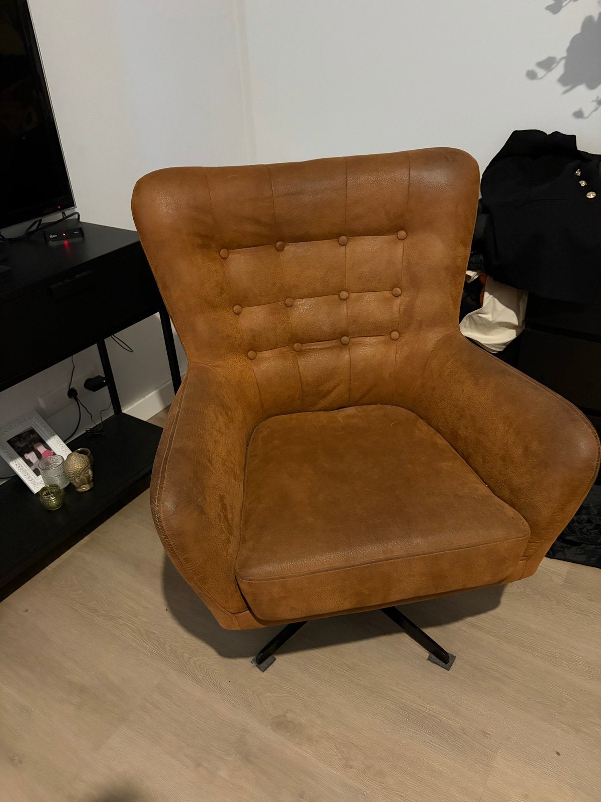 UrbanSofa by Ira Ness fauteuil - Cognac bruin, Ophalen, Gebruikt, Stof, 75 tot 100 cm