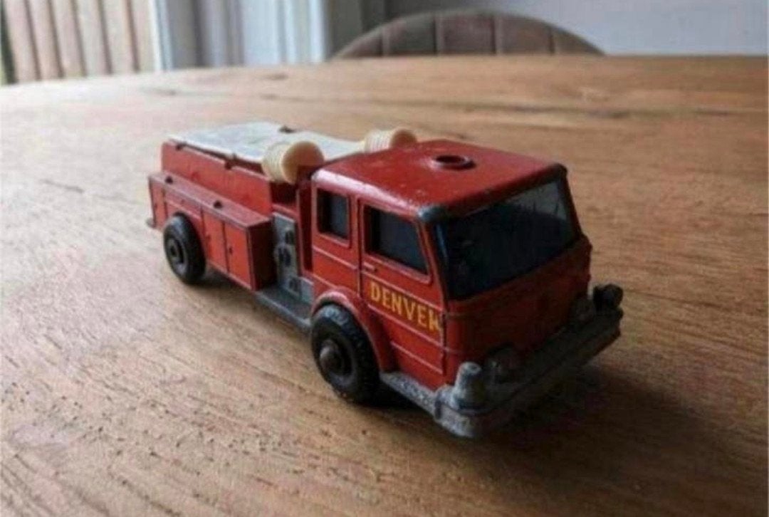 Matchbox Lesney Fire Pumper Truck Nr. 29 – Denver (1960s), Ophalen of Verzenden, Gebruikt, Bus of Vrachtwagen