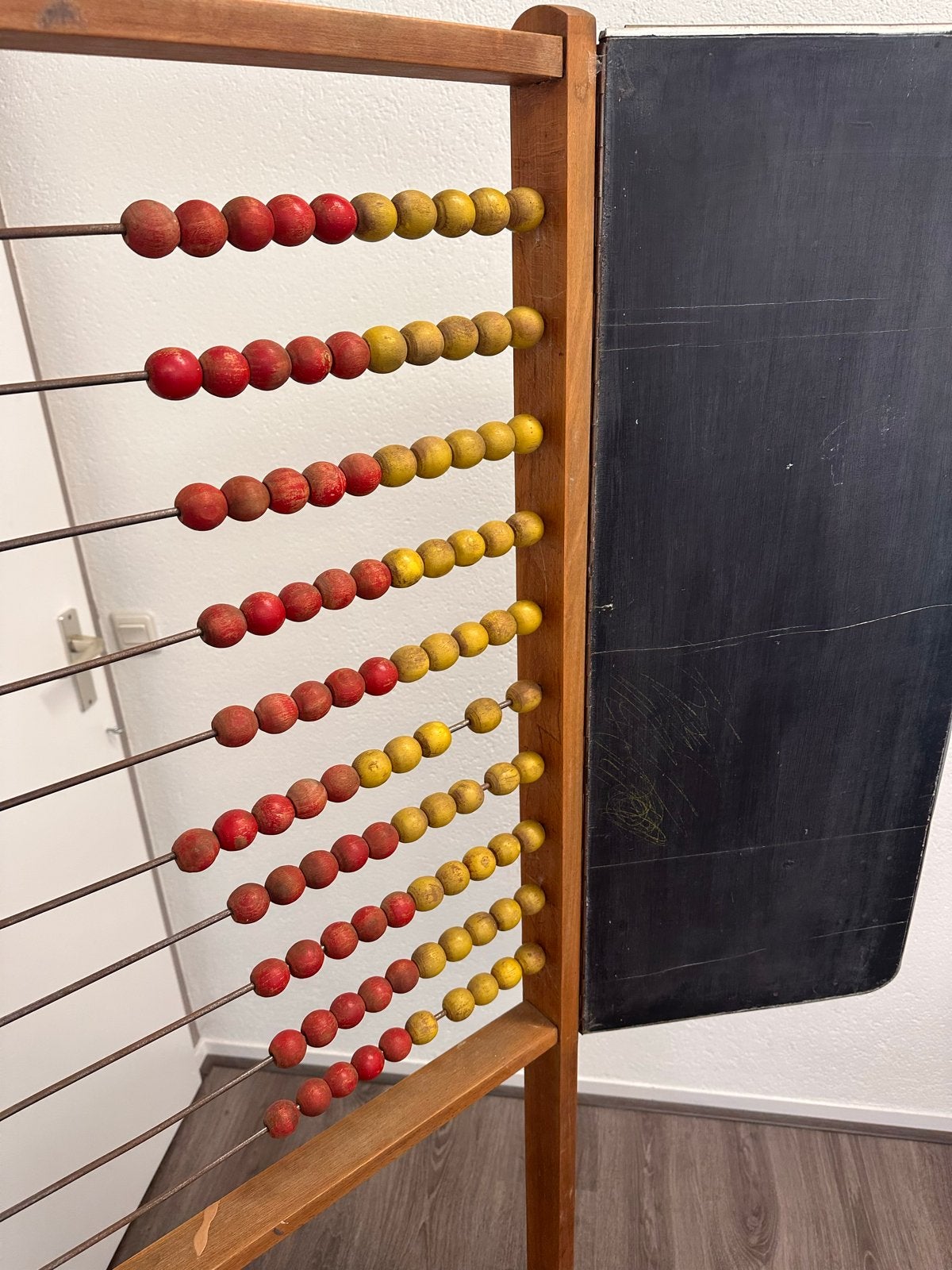 Vintage Telraam met Schoolbord - Educatief Houten Speelgoed, Antiek en Kunst, Ophalen