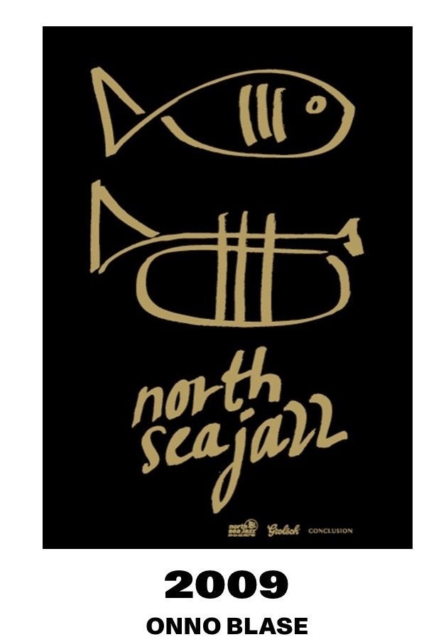 North Sea Jazz Festival 2009 Artposter - Onno Blase, 50 – 75, Gebruikt, Oorspronkelijke maker, Ophalen of Verzenden