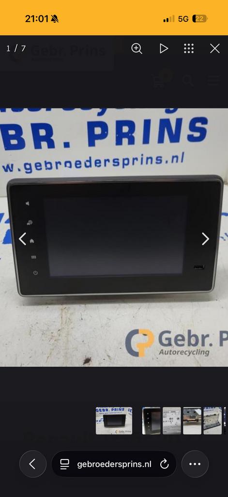 GEZOCHT renault traffic navigatie/beeldscherm 2022+ model!, Ophalen of Verzenden, Zo goed als nieuw