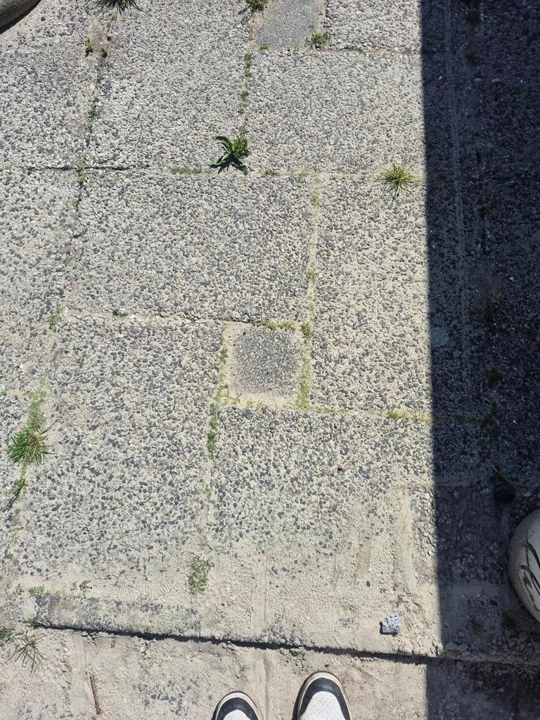 Grindtegels molenwiek, Ophalen, Gebruikt, 10 m² of meer, Beton