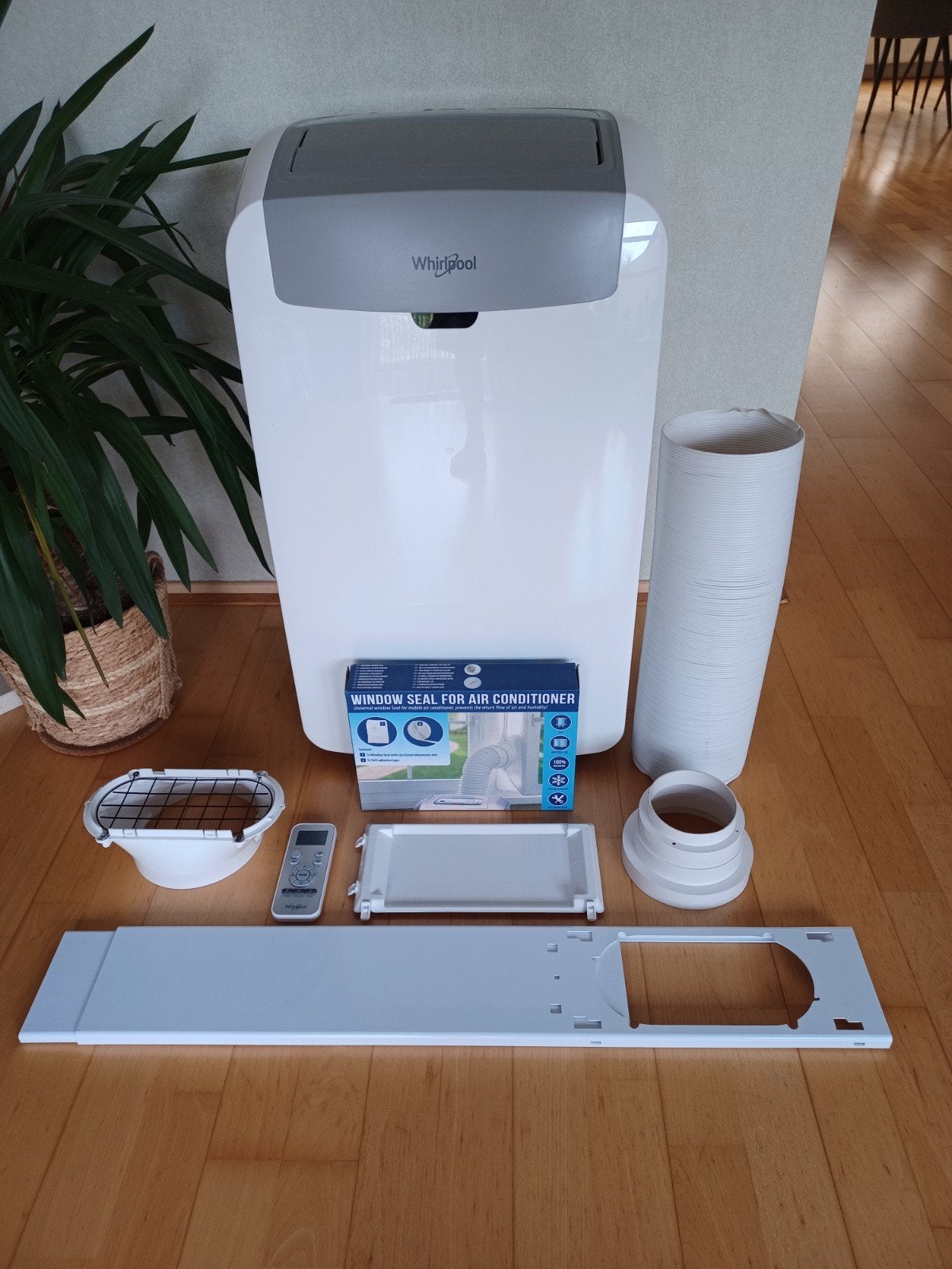 Whirlpool PACW12HP Mobiele Airco - ZGAN met alle toebehoren, Witgoed en Apparatuur, Ophalen, Verwarmen, 3 snelheden of meer, Zo goed als nieuw