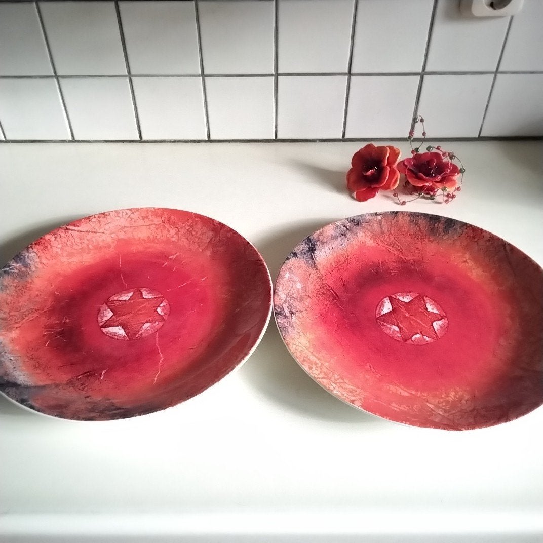 2 Kunst op Tafel borden - St. James Fine China, Ophalen of Verzenden
