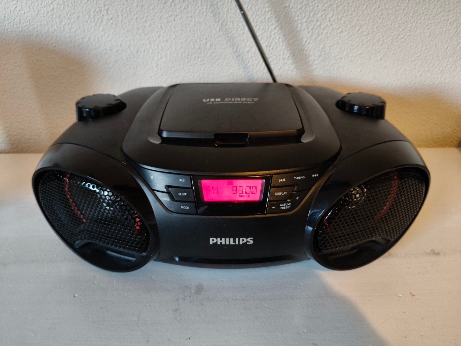 Philips AZ3831 CD Soundmachine met USB Direct en Radio, Ophalen of Verzenden, Zo goed als nieuw, Radio, Met cd-speler