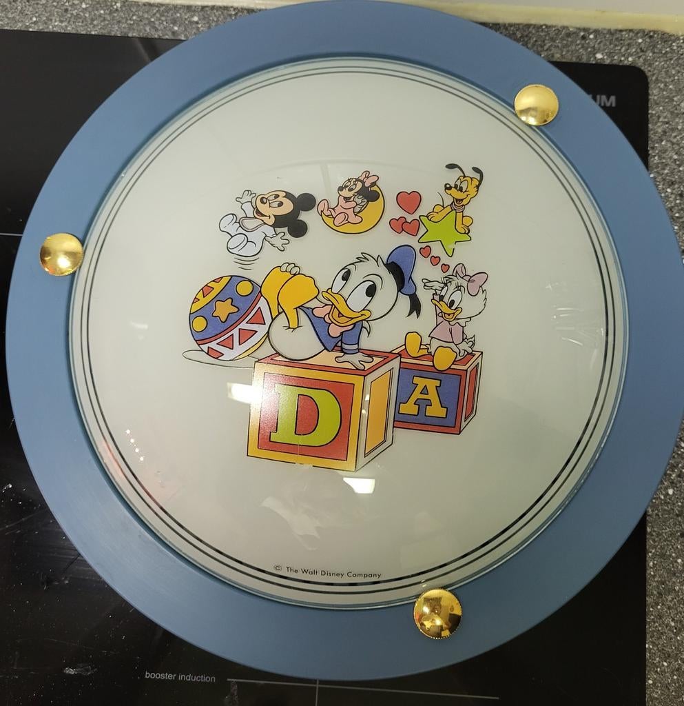 Plafonnière disney baby, Huis en Inrichting, Ophalen of Verzenden, Gebruikt, Glas