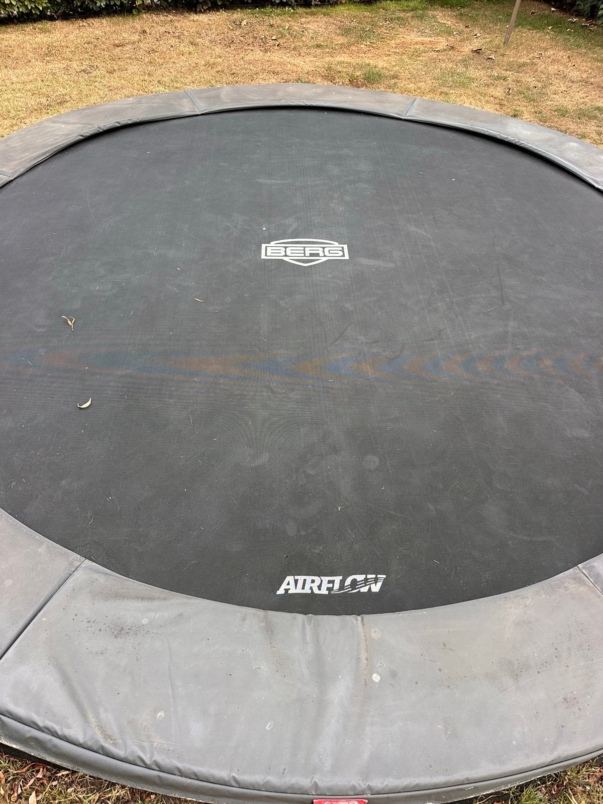 BERG InGround Champion Grey 430 trampoline, Kinderen en Baby's, Speelgoed | Buiten | Trampolines, Ophalen of Verzenden, Gebruikt