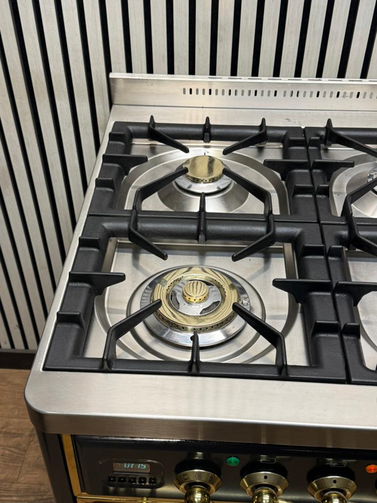 Luxe prachtige Boretti Majestic 6 pits dubbele oven 100x70cm, Fornello Esperta, Ophalen of Verzenden, Zo goed als nieuw, Energieklasse A of zuiniger