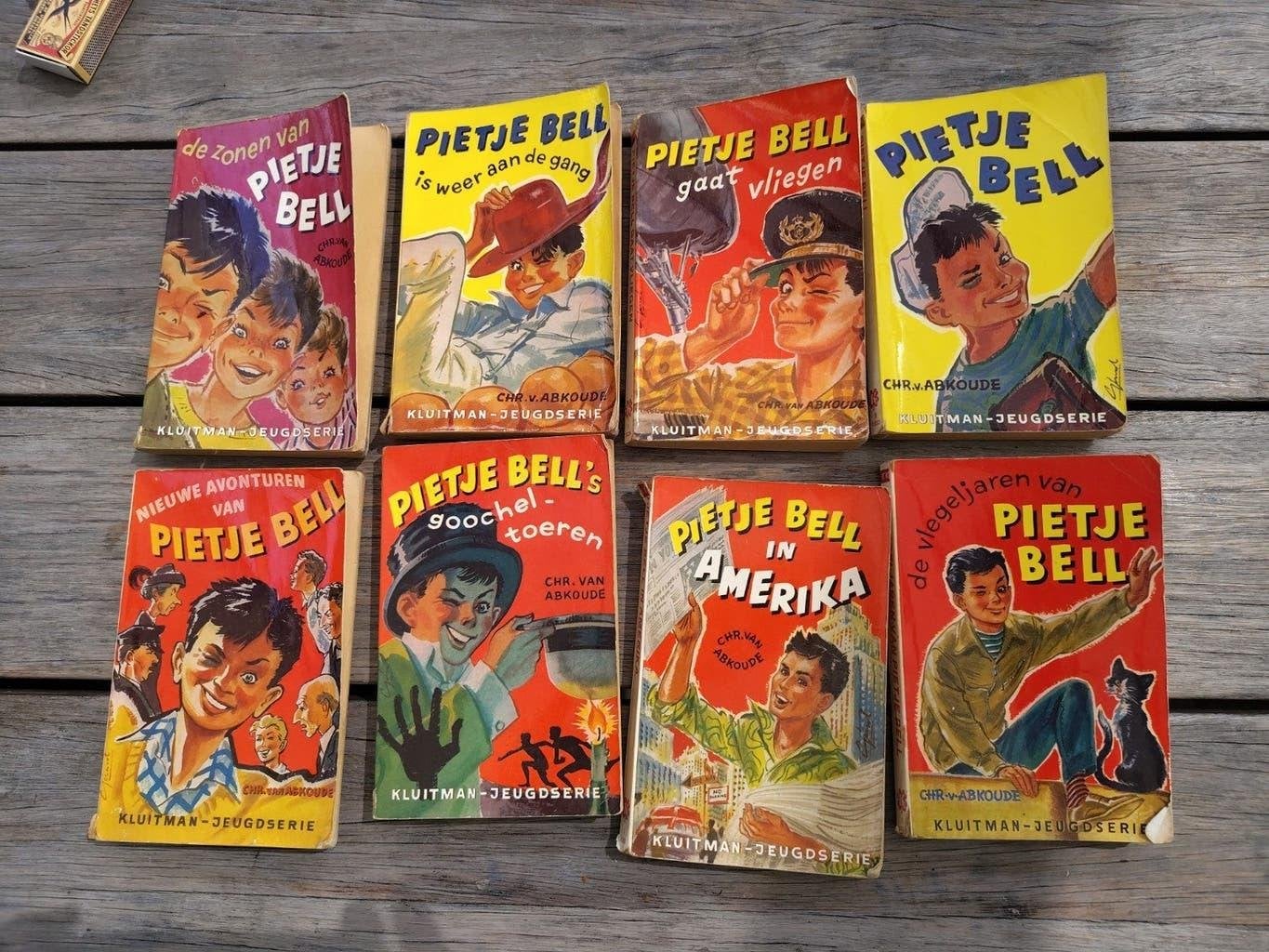 Pietje Bell Jeugdserie  Kluitman pockets- 8 boeken, Ophalen of Verzenden, Gelezen, Chris van Abkoude, Fictie algemeen