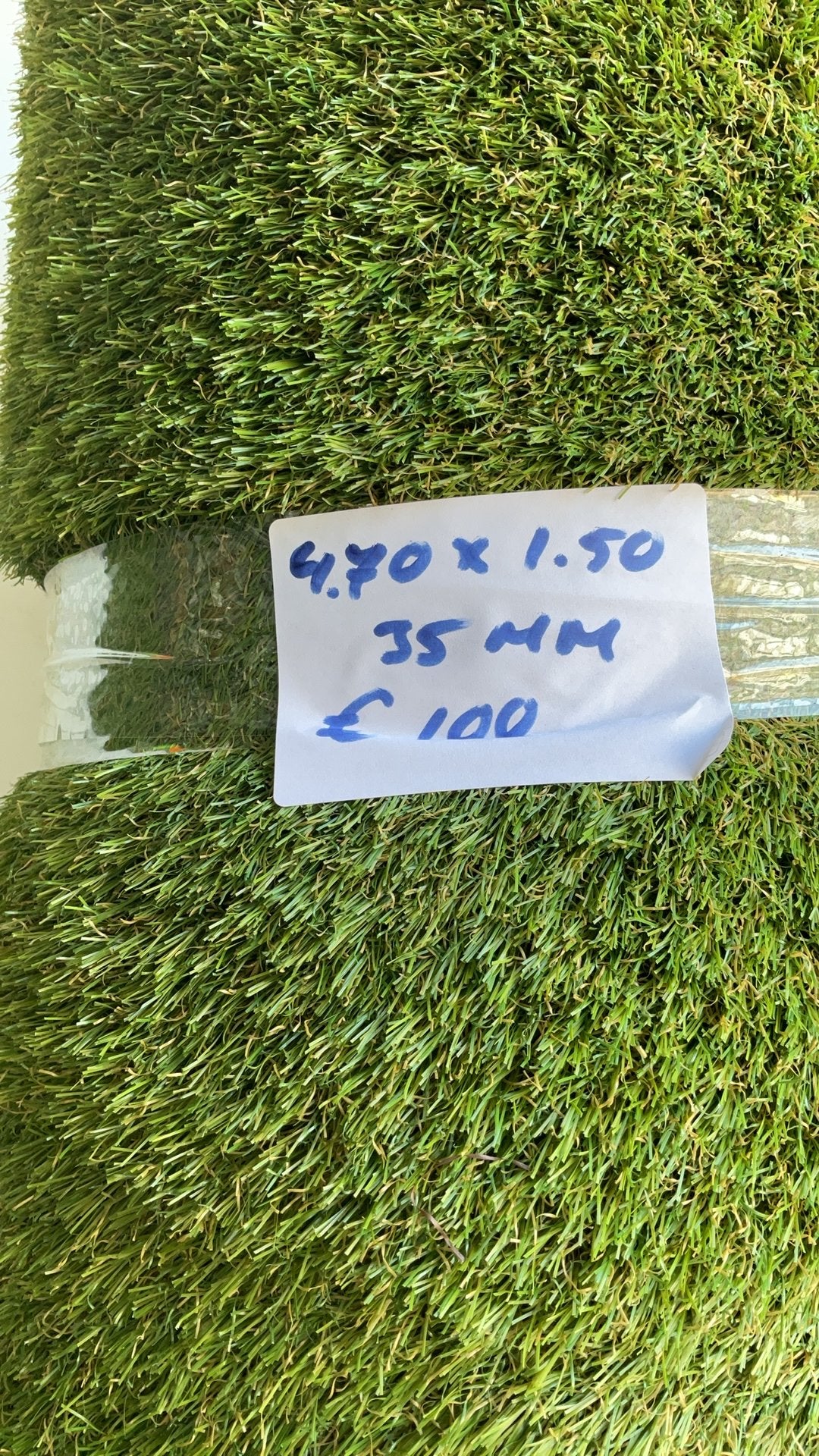 Kunstgras 4.70 x 1.50, Ophalen, Nieuw, Minder dan 10 m², Kunstgras