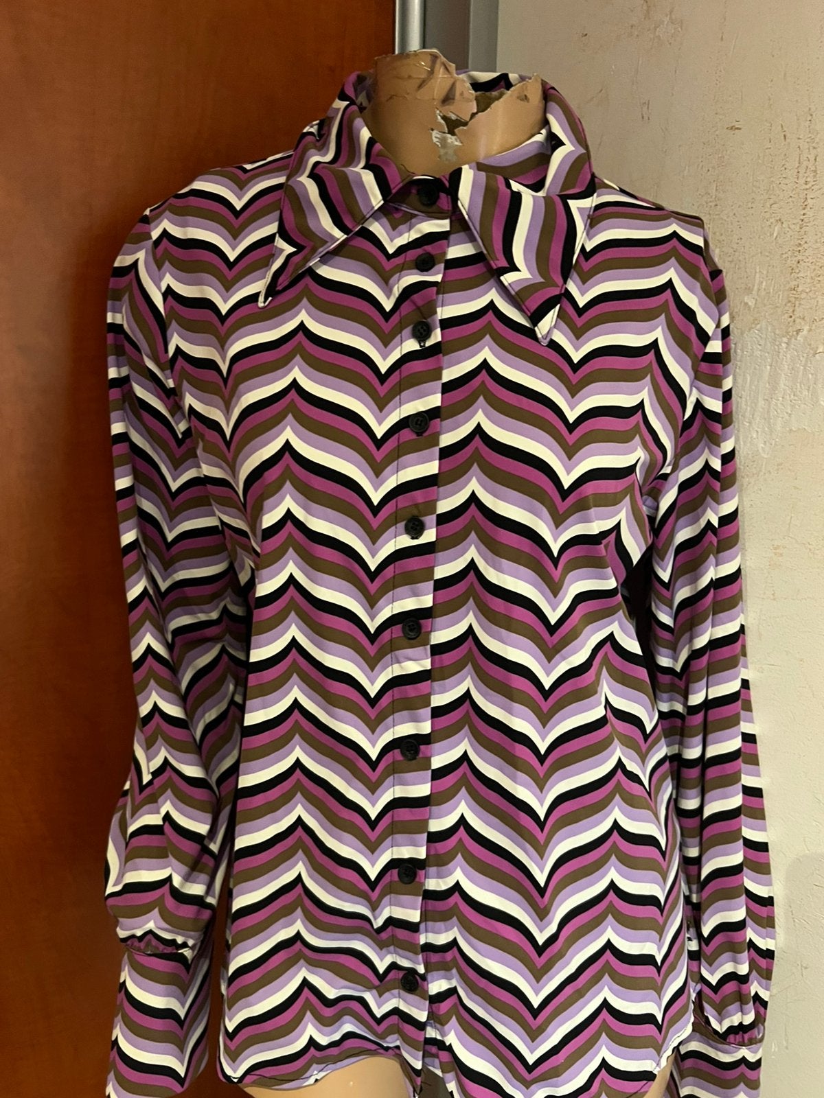 LADY DAY blouse maat L zgan, F, Paars, Maat 42/44 (L), Ophalen of Verzenden