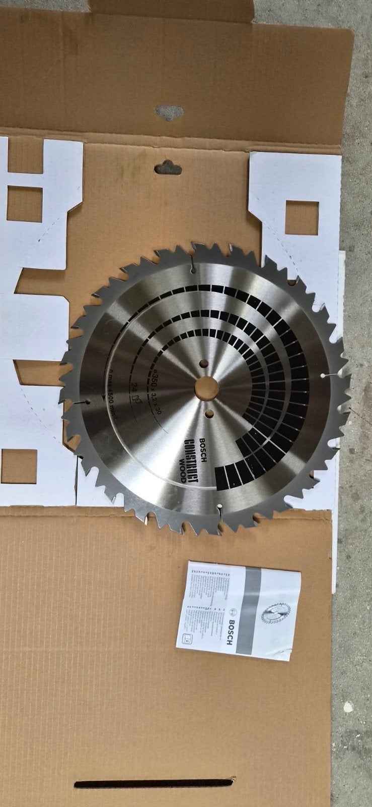 zaagblad Bosch 350 x 30, Doe-het-zelf en Verbouw, Ophalen, Cirkelzaag, 70 mm of meer, Nieuw