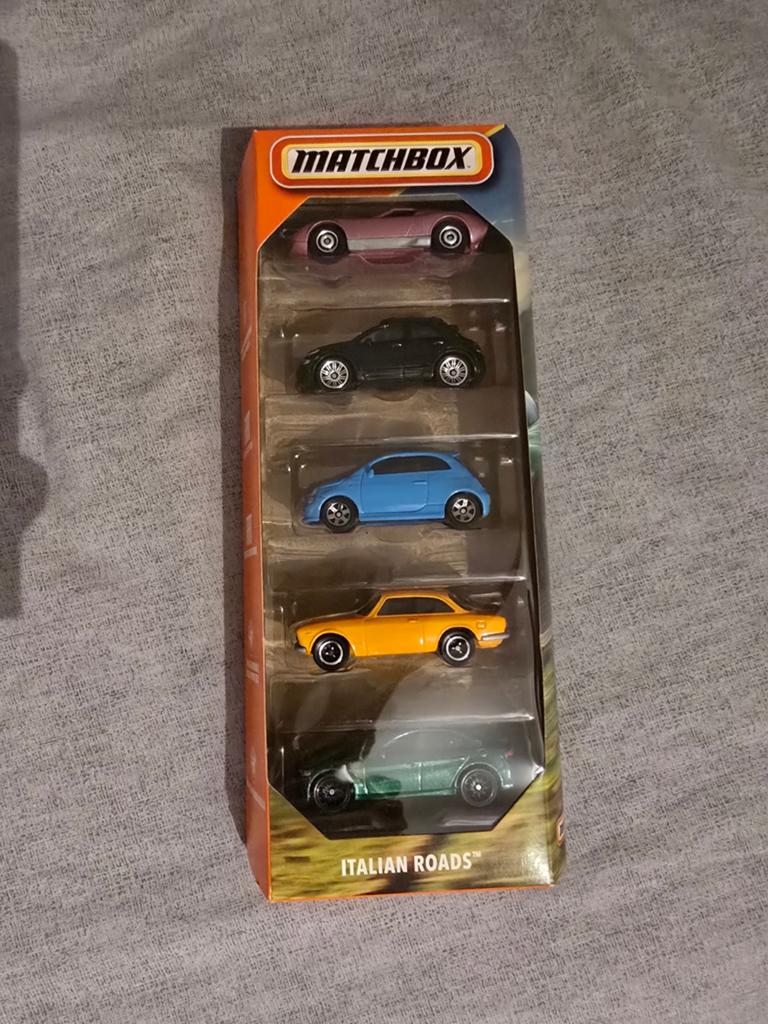 Matchbox 5-pack Italian Roads - Nieuw in verpakking, Ophalen of Verzenden, Nieuw, Auto