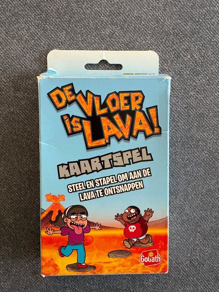 De vloer is lava - kaartspel, Ophalen of Verzenden, Gebruikt, Goliath