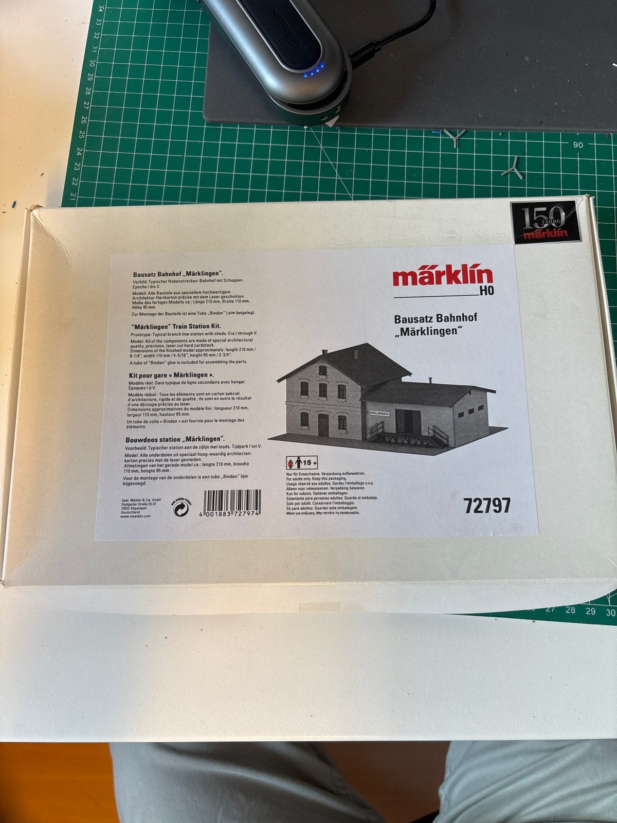 Märklin H0 Bouwpakket Station Märklingen 72797, Gelijkstroom of Wisselstroom, Brug, Tunnel of Gebouw, Nieuw, Ophalen of Verzenden