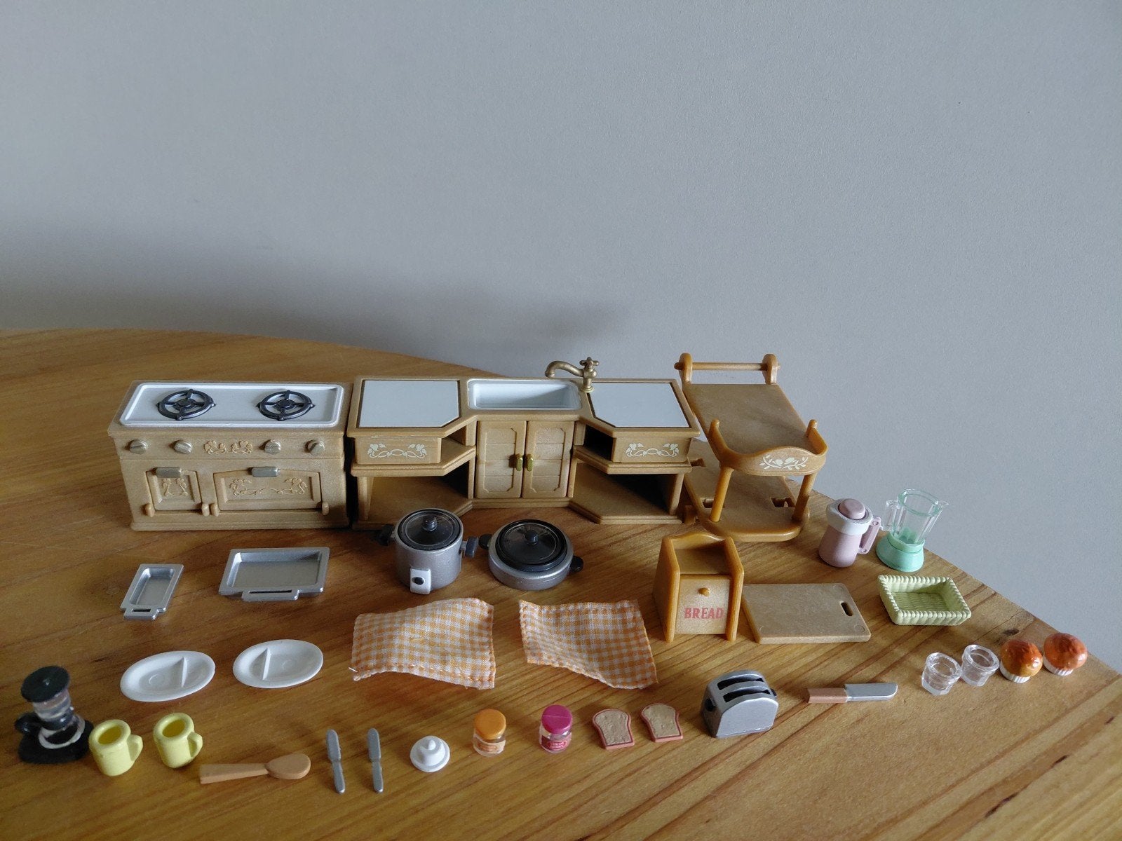 Sylvanian Families uitgebreide keuken/fornuis/aanrecht, Ophalen of Verzenden, Zo goed als nieuw, Toebehoren